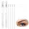 2pcs Eyebrow Microblading Marker Pens, Skin Marker Pen for Eyebrow Makeup Position Mapping with 4 Refills (White)