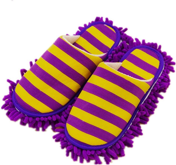 Unisex Microfiber Slippers, Floor Cleaning Mop for Men and Women, House Dusting Tool
