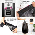 100 Count 4 Gallon Small Black Trash Bags, Durable PE Material, Handles, Breakpoints, 46x60cm