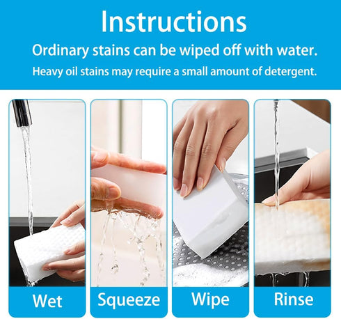 Magic Sponge Erasers | 20 Pack 2X Density Extra Thick Melamine Foam Pads | Multi-Functional Household Cleaning Sponge