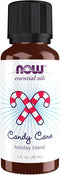 NOW Essential Oils Candy Cane Oil Blend, Refreshing Minty Scent, 1-Ounce, Steam Distilled & CO2 Extracted