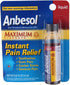 Anbesol Maximum Strength Instant Pain Relief Liquid - 0.41 oz (Pack of 3)