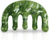 Jade Massage Comb, Gua Sha Comb - Natural Jade Stone Hair Comb