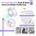 SAVILAND UV Nail Lamp Stand: Sturdy UV Light Stand for Gel Nails, 360° Adjustable Magnetic Rotation, Portable Handsfree