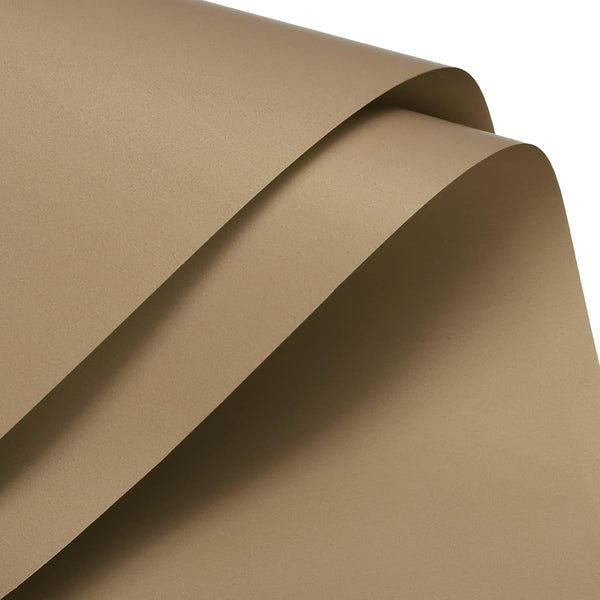 MECCANIXITY 10 Pcs Flower Wrapping Paper, 22.8x22.8 Inch Waterproof for Florist Bouquet Supplies, Gift Packaging Brown