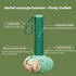 Long Size Lymphatic Drainage Hammer, Manual Body Massage Hammer, Green 12.5IN, 2pcs Back Knock Handheld for Pain Relief