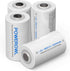 POWEROWL Rechargeable D Batteries 10000mah Low Self Discharge, NiMH, Pre-Charged, 4 Count (Recharge