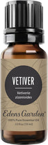 Edens Garden Vetiver Essential Oil, 100% Pure Premium Grade, Natural, Therapeutic, 10 ml (.33 fl oz)
