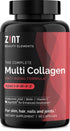 Zint Multi Collagen Pills - Hydrolyzed Collagen Supplements for Hair, Skin, Nails & Joint Health (90 Count)