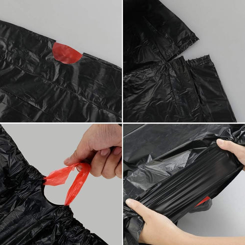 Teyyvn 4 220 Counts Black Drawstring Trash Bags, Gallon