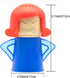 Angry Mum Microwave Oven Cleaner, Chemical Free Steamer Cleaning with Vinegar and Water, Kitchen Office (Blue)