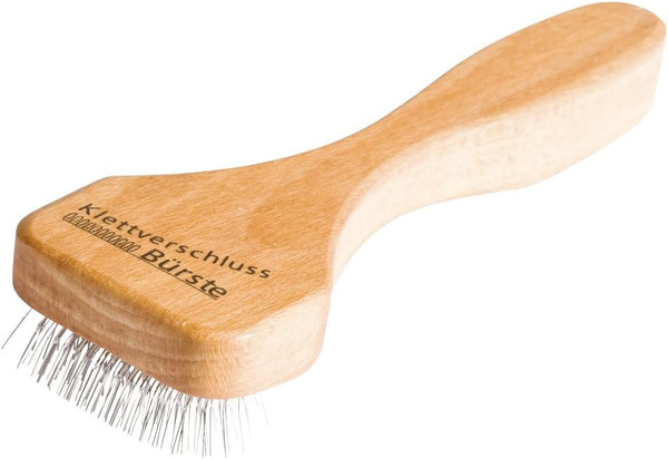REDECKER Wire Brush with Oiled Beechwood Handle, 5-7/8-Inches, Compatible with Velcro Tape