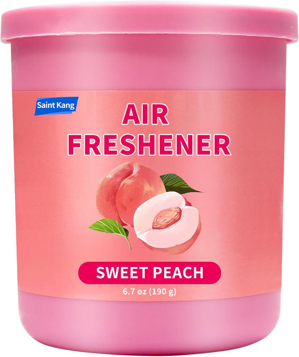 Saint Kang Car Air Freshener Bathroom Closet Odor Absorber Eliminator Gel(Peach)