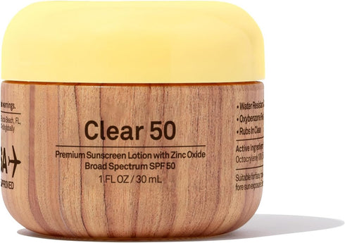 Sun Bum Original SPF 50 Clear UVA/UVB Face Sunscreen with Zinc and Vitamin E | Broad Spectrum Moisturizing Vegan | 1 Fl