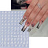 Retro Letters Nail Stickers, 8 Sheets Old English Letter Nail Design Decals for Women DIY Manicure