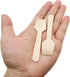 Mini Wooden Spoons - 4 inch Disposable Birchwood Ice Cream Dessert Spoons, 200pcs, Biodegradable Compostable