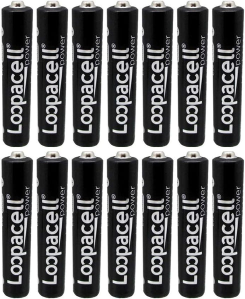 14 Pack of Loopacell AAAA Alkaline Batteries, Fits Streamlight Flashlights