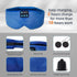 Sleep Headphones Bluetooth Eye Mask Soft Headband Headphones Blackout Sleep Mask Side Sleeper Wireless Sleep Headset Earbuds Speaker Microphone Travel Meditation Mask, Blue