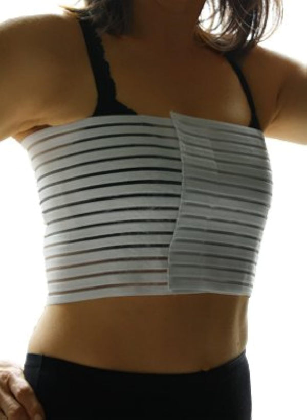 Alpha Medical Elasto-Fit Adjustable Breast and Chest Compression Wrap Premium Support and