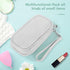 Teircno Tampon Holder for Purse - Portable Tampon Storage Bag with Zipper - Period Bags for Women (Silver)