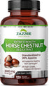 Zazzee Extra Strength Horse Chestnut 10:1 Extract, 3000 mg, 120 Vegan Capsules, 4 Month Supply