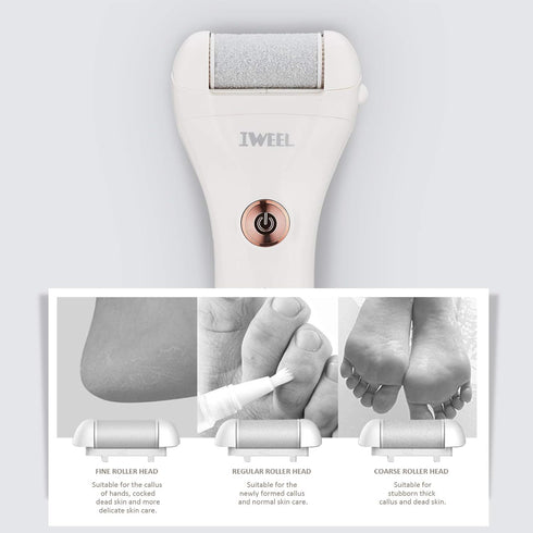 Rechargeable Electric Callus Remover for Feet, Professional Waterproof Pedicure Tools for Cracked Heels and Dead Skin