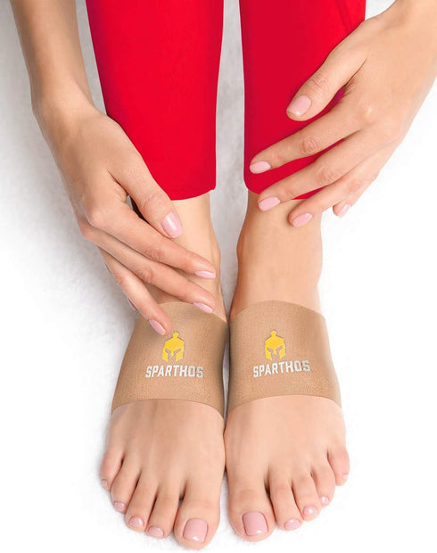 Sparthos Plantar Fasciitis Support - Arch Compression Brace for Foot Pain Relief, Night Splint, Inserts for Shoes