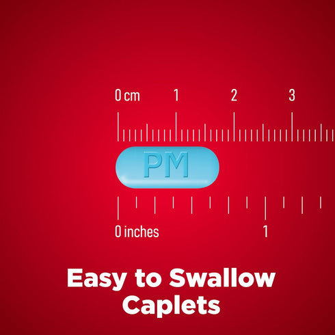 Amazon Basic Care Acetaminophen PM Caplets, Pain Reliever Plus Nighttime Sleep Aid, 100 Count