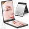 WOBSION Lighted Compact Mirror Rechargeable Travel Makeup Mirror with Light and 1x/3x Magnifying (Black)