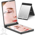 WOBSION Lighted Compact Mirror Rechargeable Travel Makeup Mirror with Light and 1x/3x Magnifying (Black)