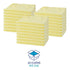 Boardwalk Microfiber Cleaning Cloths, 16 x 16, Yellow, 24/Pack