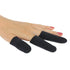Jatai Heat Shield Professional High Heat Resistant Finger Protection Guards for Curling Irons, 3pc (Small/Medium, Black)