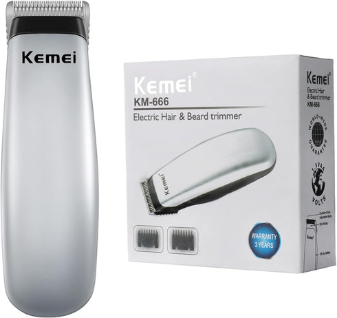 KEMEI Mini Clippers Trimmer Groomer, Cordless Self-Haircut Kit with Stainless Steel Styling Shears