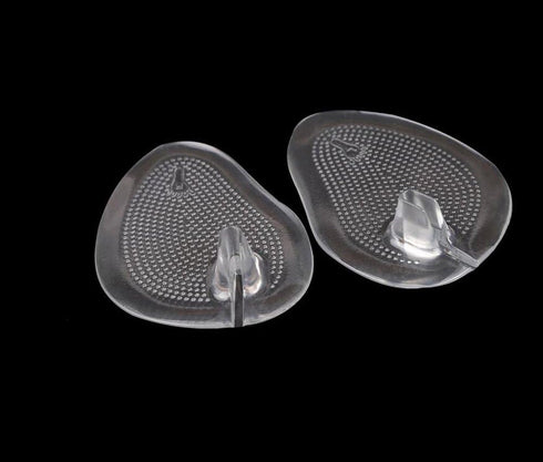 2Pairs Silicone Gel Sandal Thong Protectors - Non-Slip Forefoot Pads, Cushion Flip-Flop Pain Relief Inserts