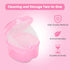 Dental Orthodontic Retainer Container Cleaning Case, Mouthguard Storage Soaking Case, Pink
