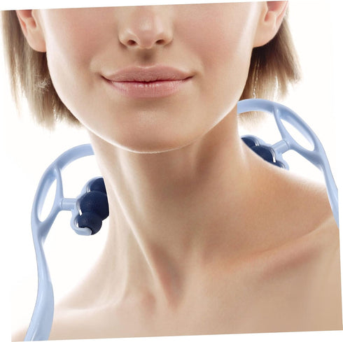 Manual Roller Neck Massager with Ergonomic Micro Curved Wheels for Deep Trigger Portable Home Neck Vertebra Clip