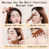 Set 7-Prong Sandalwood Massage Comb Gift - Wooden Scalp Massager & Gua Sha Tool for Head, Neck, Face, Shoulders