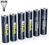 AAA Rechargeable Battery USB C 1.5V 1200mWh High Capacity, 6-Pack with USB C Port Cable