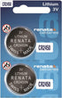 Renata CR2450 Batteries, 3V Lithium Coin Cell 2450 Battery (2 Count)