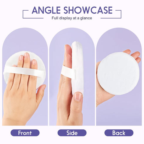 WSYUB Powder Puff, Large 4.33’’ Body Powder Puff with Container for Easy Application