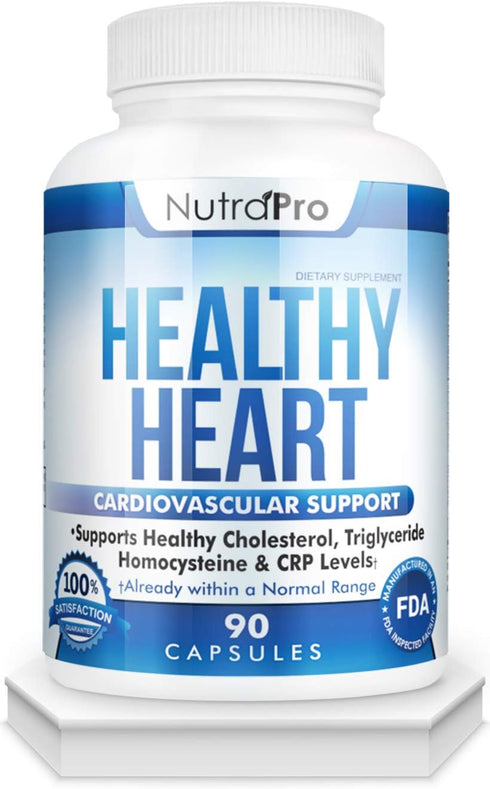 NutraPro Healthy Heart, Heart Health Supplements for Cholesterol and Triglyceride Balancing