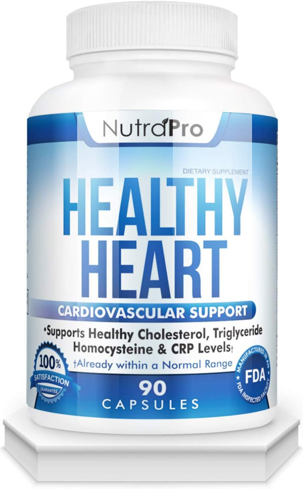 NutraPro Healthy Heart, Heart Health Supplements for Cholesterol and Triglyceride Balancing