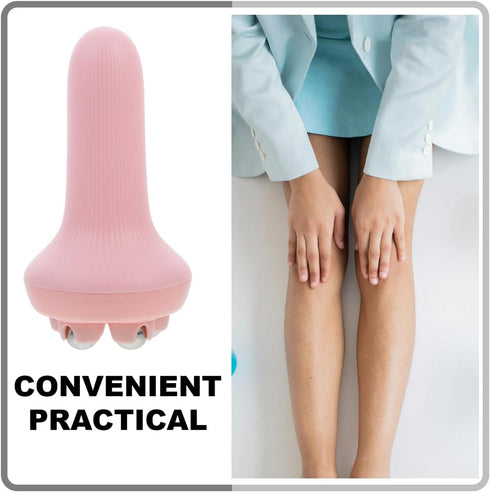 Healeved Handheld Rolling Massager for Leg and Back Muscle Relief Portable Deep Tissue Massage Therapeutic Tool