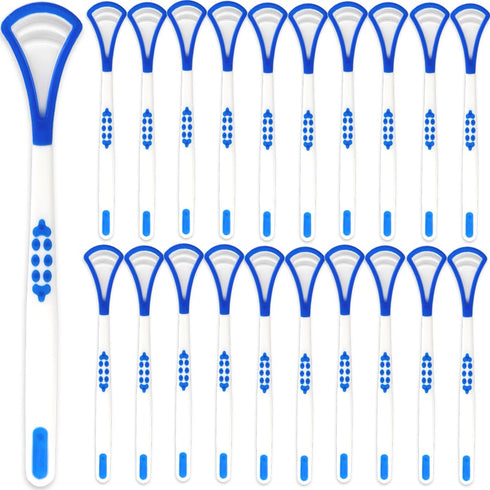 40PCS Tongue Scraper for Adults, Blue Tongue Cleaner, Oral Care Scrapers Kits for Healthy Oral Care