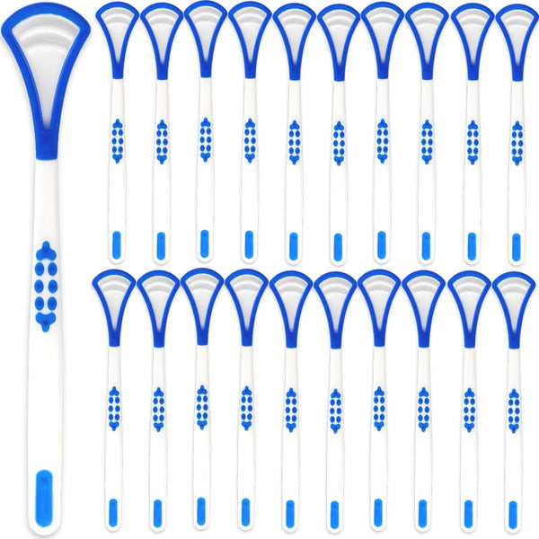 40PCS Tongue Scraper for Adults, Blue Tongue Cleaner, Oral Care Scrapers Kits for Healthy Oral Care
