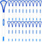 40PCS Tongue Scraper for Adults, Blue Tongue Cleaner, Oral Care Scrapers Kits for Healthy Oral Care