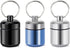 Pill Holder Keychain Container, Portable Aluminium Alloy Waterproof Pill Boxes for Purse, Small Cases for Travel (3PCS)