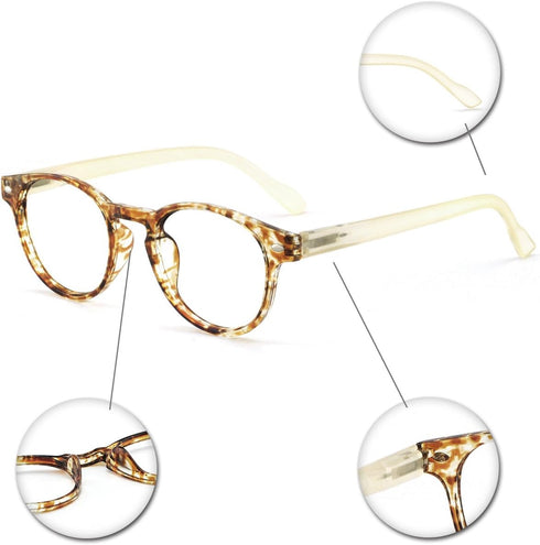 OCCI CHIARI Lightweight Designer Acetate Frame, Stylish Reading Glasses for Women, Yellow, 2.25