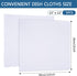 SINLAND Wholesale Microfiber Dish Cloth, 10 Pack 12 Inch x 12 Inch Kitchen Cleaning Cloths with Poly Scour Side