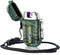 LcFun Waterproof Lighter, Outdoor Windproof Dual Arc Electric Lighter, USB Rechargeable for Camping